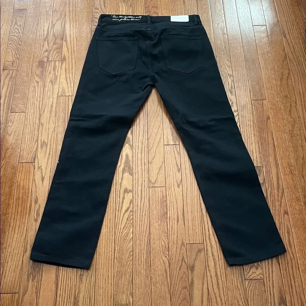 DCPL Lightning Black Straight Leg Jeans Sz 34